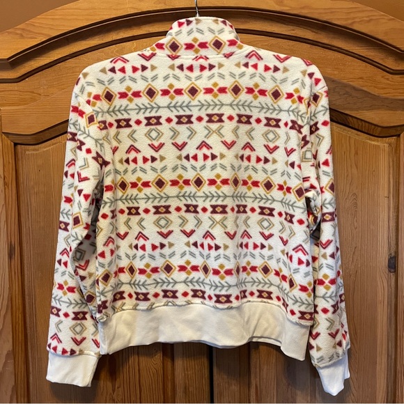 Natural Reflections Women's 1/2 Zip Pullover Long Sleeve Fleece Fair Isle XL NEW - Picture 7 of 8